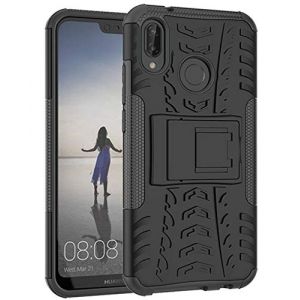 Yiakeng Coque Huawei P20 Lite Double Couche Antichoc Protection avec Support pour Huawei P20 Lite (Noir) (yiakeng, neuf)