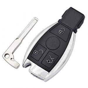 Boîtier de télécommande de clé Intelligente 3 Boutons pour Mercedes pour Benz A B C E S Class W203 W204 W205 W210 W211 W212 W221 W222 Coque pour clé (1-top, neuf)