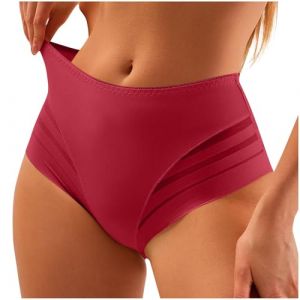 G&eacute;n&eacute;rique Culotte Gainante Femme Ventre Plat,Culotte Gainante Femme Ventre Plat Taille Haute Amincissante Invisible Culottes sans Couture Respirable Confortable Mesh Culottes Sculptantes (paEAI, neuf)