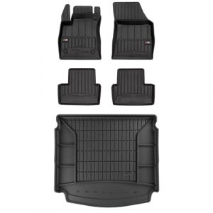 MOTOS Kit de tapis de sol en caoutchouc et tapis de coffre pour Renault Megane IV depuis 2016 Am&eacute;liorez votre confort de voyage avec tapis antid&eacute;rapant voiture 3D- Tapis de sol voiture tous temps, pro (MOTOS EU, neuf)