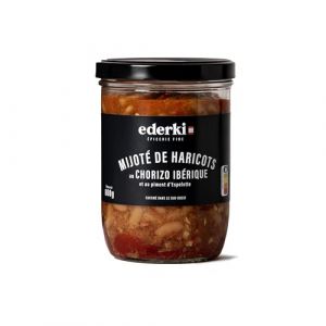 EDERKI - Mijoté de haricots au chorizo et Piment d'Espelette 800g (Maison EDERKI, neuf)