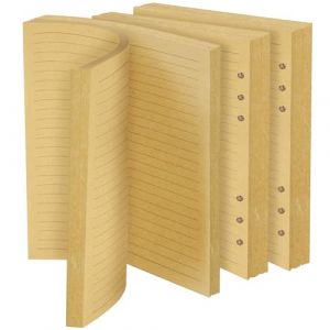 Vicloon 140 Feuilles A5 Recharge Papier, 6 Trous Feuillets Mobiles Vierge Papier de Recharges Kraft en Lign&eacute; pour A5 Bullet Carnet Rechargeable Journal Cahier Agenda (BEST-SELLER5, neuf)