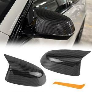 Altsbaos Compatible avec Coque Retroviseur X3 G01/X4 G02/X5 G05/X7 G07 2019-2024,X6 G06 2020-2024 Coque de Rétroviseur X3 X4 X5 X6 X7 Capuchon de Rétroviseur Gauche+Droite-Fibre de Carbone (Yabaosi Store, neuf)