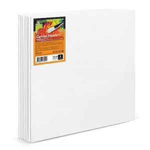 ESENG® Lot de 8 toiles à Peindre - 40x40 cm | 16x16 pouce - 100% coton sans Acide, Canvas, Panneaux de Peinture sur Toile, Pour acrylique, huile, tempera et gouache (ESENG, neuf)