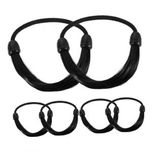 minkissy 6 Pièces Bandeau Tressé Pour Cheveux Cordelette Élastique Tressée Élastiques à Cheveux Accessoires Coiffure Postiche Queue Cheval Longue Cordelette Femmes (Master Self, neuf)