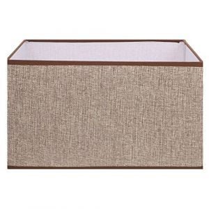 Housoutil Abat-jour De Lampe De Table En Tissu E27 - Couverture De Lumière Moderne Pour Bureau Et Table De Chevet - Petit Lin Rural Fer Forgé (Entertainment First, neuf)