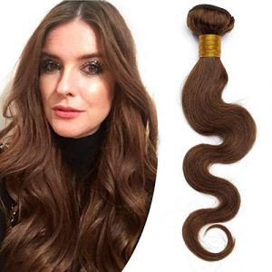 Tissage Bouclé Naturel - Tissage Naturel Cheveux Humains Afro - Rajout Cheveux Tissage Brésilienne Ondulé - Extension Tissage Bresilien En Lot Pas Cher - 45cm 02#Châtain Chocolate (Shiny Collection-88, neuf)