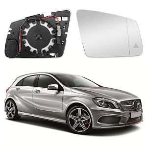 Verre de R&eacute;troviseur Remplacement pour Mercedes-Benz A B C E S-Class W176 W246 W204 W212 A207 C207 C216, R&eacute;troviseur Ext&eacute;rieur R&eacute;glable Adapt&eacute; Recul Miroir f&uuml;r C117 X156 C218 X218 X204 (Droite) (JinsenTGG, neuf)