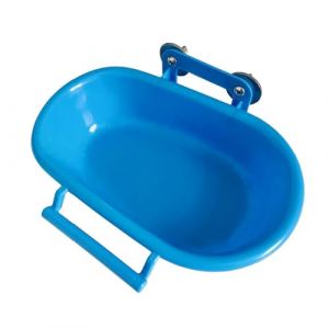 Arrovarp Baignoire pour Oiseaux, bo&icirc;te de pour Perroquet - Grande bo&icirc;te de Baignoire Cage - Mangeoire &agrave; Eau Murale pour Oiseaux d'ext&eacute;rieur, pour perruches Moyennes et Petites (fiewand, neuf)