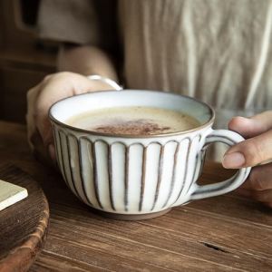 Grande tasse &agrave; caf&eacute; XXL en c&eacute;ramique 700 ml avec anse, bol pour petit-d&eacute;jeuner, c&eacute;r&eacute;ales, soupe, porridge, salade, tasse en c&eacute;ramique extra large (400 ml, blanc) (KunMingQianRuDianZiShangWuYouXianGongSi, neuf)