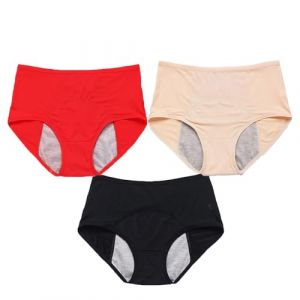 YUBDBFKAI Culotte Anti Fuite urinaire Femme Lavable,3Pcs Culotte Fuite urinaire Femme,Culotte Fuite urinaire Femme Lavable,Respirant Lavable &Eacute;tanche,Incontinence urinaire Femme,E,5XL (qigaoouzhoubaodan, neuf)