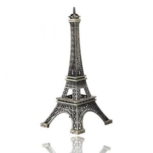 Cyrank Tour Eiffel, Tour Eiffel décoration métal Tour Eiffel Statue décoration en Alliage de Zinc Paris Tour Eiffel Collection Statue réplique France Tour Eiffel Table à Manger(15CM) (Julianne-EU, neuf)