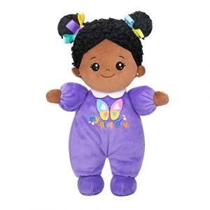OUOZZZ Poup&eacute;e africaine pour b&eacute;b&eacute; en tissu doux avec v&ecirc;tements, pour enfants &agrave; partir de 3 mois, cadeau de naissance pour b&eacute;b&eacute; fille et gar&ccedil;on, violette, 25 cm (Ouozzz Shop, neuf)