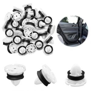 30 Pi&egrave;ces Clips de Fixation pour Garniture de Porte, Attaches Garniture, OEM 7703077476, Retenue Vehicle Clips Rivets en Plastique pour Auto Voitures Panneaux de Portes 308 508 DS4 C4 (TuXingMeiLing, neuf)