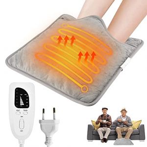 Chauffe-pieds Électrique, Chauffe-pieds Chauffants, 40 x 40 cm Chauffe-pieds à Chauffage Rapide, Coussin Chauffant Lavable pour Les Pieds, Le Cou, Le dos et Tout Le Corps (asdwams, neuf)