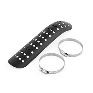 Protection Pot D Echappement Moto,Pare Chaleur Echappement,Protection Anti Chaleur Pot Echappement Moto,Paracalore Marmitta,Bouclier Thermique De Moto,Couvercle De Protection Thermique De Moto,Bouclie (Youluu-cd, neuf)