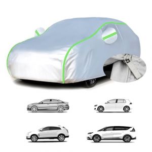 Bâche Voiture pour Renault Grand Scenic 3 Phase 3 2009-2016 (457.3 x 184.5 x 164.5cm),Housse de Voiture extérieure imperméable à la Pluie,à la poussière et aux UV,Tissu Oxford,Quatre Saisons (lv liang shi li shi qu qi yi mao yi shang hang, neuf)