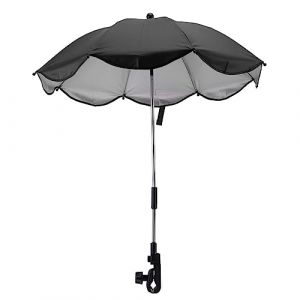 14 Pouces Ombrelle pour Poussette, Parasol Universel pour Poussette avec Pince Parasol R&eacute;glable pour Poussette avec Parasol pour Poussette, Couffin, Fauteuil Roulant ( (colle (Luqeeg, neuf)