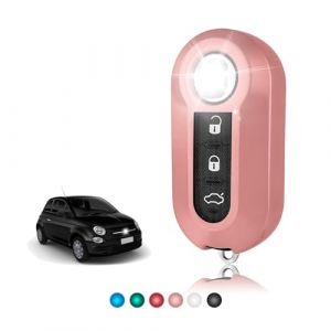 TOOMUME Coque Clé TPU Transparent Brillant, Etui Clé Étui Clé Adapté pour Fiat 500 500L 500C Grande Punto Panda Brava Bravo Doblo Ducato Abarth Lancia Y Ypslon Delta Musa (TOOMUME, neuf)
