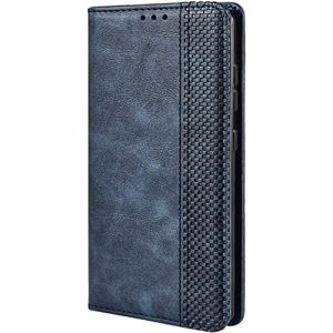 TEYYOS Housse Folio en Cuir pour Honor X5c Plus Coque, Premium PU/TPU Flip &Eacute;tui Portefeuille avec Fentes pour Cartes, Pochette Protector Etui Case Cover - Bleu (TANYO-FR, neuf)