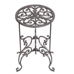 Sungmor 1-Tier Heavy Duty en fonte support de plante en pot - 49cm Pot de fleurs en m&eacute;tal Rack, d&eacute;coratifs support de pot de fleurs, Int&eacute;rieur ou ext&eacute;rieur Jardin Pots Prend en charge (Sungmor FR, neuf)