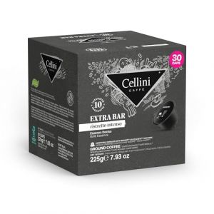 Caffè Cellini Espresso Extra Bar Capsules Compatibles avec Dolce gusto Dolce Gusto - 90pcs | Compatible avec Dolce gusto Strong and Strong Capsule | Capsules Compatibles avec Dolce gusto (Frhome, neuf)