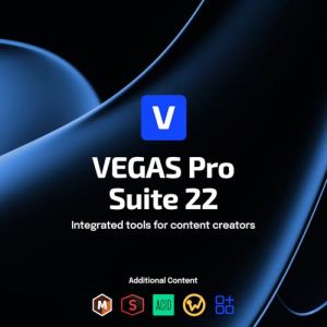 VEGAS Pro Suite 22 - La suite tout-en-un pour la vidéo, l'audio et la postproduction | logiciel d'édition vidéo | logiciel de montage vidéo | Windows 10/11 PC | 1 licence (MAGIX Software GmbH, neuf)