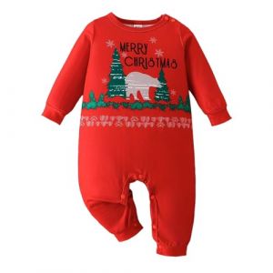 Générique Vetement Bebe GarçOn NoëL, Deguisement Bebe Noel Tenue Noel Fille Combinaison Garcon Hiver Pyjama Garcon 0-3 Mois Vetement Fille GarçOn Naissance 0-12 Mois (CQkejiGS, neuf)