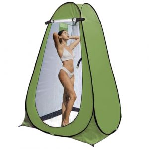 MAXVINI Tente de Douche Camping Pop Up Cabine de Douche Camping Multifonctionnelle Camping Tente Toilette Cabine Douche Pliable Camp Toilet Waterproof Cabine de Vestiaire Portable Exterieur-Vert (Fullucky, neuf)