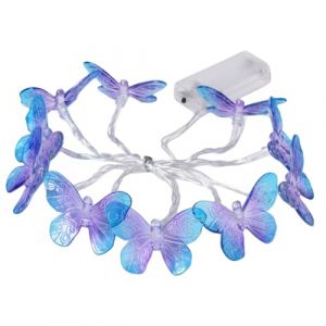 Guirlande lumineuse papillon - Guirlande lumineuse LED d&eacute;corative motif papillon | lumineuses pour No&euml;l, anniversaire, jardin, mariage, int&eacute;rieur et ext&eacute;rieur, &eacute;clairage de f&ecirc;te, d&eacute;coration (chzang, neuf)