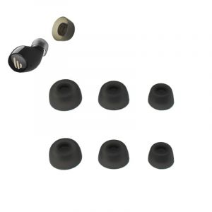 INF 3 Paires de Bouchons d'oreilles de Remplacement pour Jabra Elite 75t/ 65t/ Active/Sport Evolve, Bouchons d'oreilles en Silicone S/M/L, Cache-Oreilles 1,38+1,23+1,02 cm (INF Company AB, neuf)