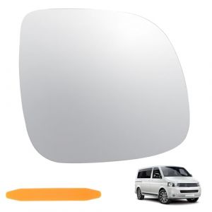 DXiongW Verre de R&eacute;troviseur Remplacement pour VW T5 2010-2015 T6 2016-2012 Transporter Caravelle Multivan Amarok Droite Glace de R&eacute;troviseur Ext&eacute;rieur Chauffant Asph&eacute;rique Miroir de Voiture Droite (ZHUOMAO, neuf)