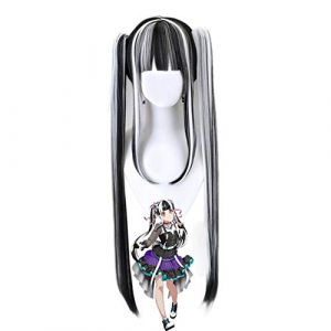 Pareo Nyubara Reona Wig Two VersionBanG Dream! RAISE A SUILEN RAS Cosplay synthétique femmes cheveux Bandori paréo Cosplay perruque noir blanc (long zhu tang, neuf)
