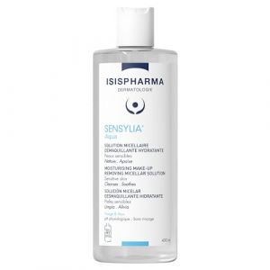 ISISPHARMA SENSYLIA Aqua Solution Micellaire Démaquillante 400 ml - Nettoie, Hydrate et Apaise les sensations d’inconforts en douceur - Peaux sensibles - Fabrication française (Pharmacie Centrale 3ppharma, neuf)