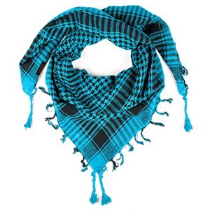 LOVARZI Keffieh Foulard Turquoise - Palestinien Écharpe pour Garçons et Filles (LOVARZI_1, neuf)
