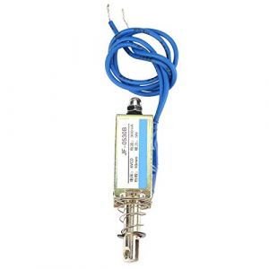 Électroaimant solénoïde JF-0530B, DC 6V 5N Course 10mm Electro Aimant, Push-Pull Electro-Aimant Solénoïd Cadre Ouvert Type Contrôle d'automatisation, Courant de Fonctionnement 300 mA 6/12/24 V(6 V) (Vasting, neuf)