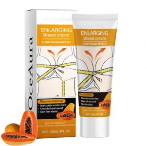 Cr&egrave;me d'augmentation mammaire &agrave; la papaye, cr&egrave;me naturelle pour la croissance et l'expansion des seins avec une formule douce pour soulever, raffermir et resserrer les seins (60ml, 1pc) (EnviableVB, neuf)