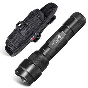 Ultrafire WF-502B Torche et Étui à lampe de poche Set, 1000 Lumen LED Torche 1 Mode et Support de lampe de poche avec clip rotatif à 360 degrés (ULTRAFIRE, neuf)