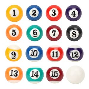 16 PCS Boule De Billard Mini Boule De Billard R&eacute;sine Boule De Billard Boules De Billard Ensemble De Boules De Billard Boules De Billard Standard Boules De Billard Professionnel Boules De Billard Stand (Yoakie, neuf)