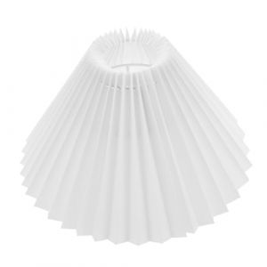 Housoutil Abat-jour Pliss&eacute; En Tissu Blanc Pur Pour Lampe De Chevet E27, Accessoire D'&eacute;clairage Pliable, Cache-applique Murale, Pour D&eacute;coration Maison, Lot Unique (Entertainment First, neuf)