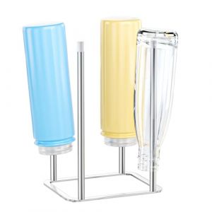 LOXSUN &Eacute;gouttoir &agrave; biberons en acier inoxydable - &Eacute;gouttoir &agrave; biberons - &Eacute;gouttoir &agrave; tasses (argent, taille S) (Loxsun, neuf)