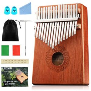 LEKEFETO Kalimba Piano à pouce 17 clés : instrument Kalimba professionnel avec kit d'apprentissage, percussion des doigts, piano à doigt, instrument de musique pour enfants, adultes et amateurs de (2222BUY, neuf)