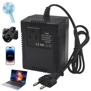 Transformateur de tension 220 V vers 110 V, 300 W, adaptateur d'alimentation progressif, convertisseur de courant de voyage, convertisseur de tension, utilis&eacute; pour purificateur d'air, ordinateurs (CARS TRUCKS ONLINE, neuf)