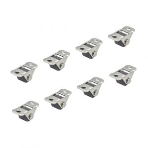 LIKERAINY Roulettes Silencieuses en TPR sans Frein &Oslash; 12 x 9 mm Pour La Chaise Chariot Meuble Caoutchouc Roulettes de Transport avec Montage en Plaque Capacit&eacute; de Charge 12kg Lot de 8 pi&egrave;ces (LIKERAINY, neuf)