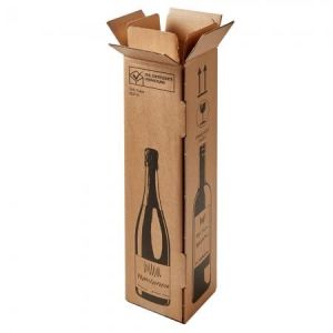 BB-Verpackungen Lot de 20 cartons d'exp&eacute;dition pour bouteille de vin - 105 x 105 x 420 mm - Solides, robustes, en carton pour bouteille, 1 bouteille) - Lot de 10 et 80 pi&egrave;ces (BB-Verpackungen GmbH, neuf)
