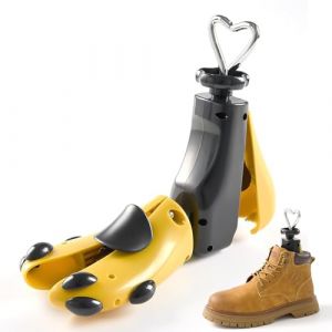 QMD Embauchoir de chaussures pour homme et femme avec chausse-chaussures, extenseur 4 voies pour longueur et largeur réglables, 42-47, Jaune : 1 pièce (42-47), 42-47 (SUN-Technology, neuf)