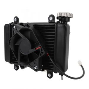 Refroidisseur de Radiateur Refroidi &agrave; l'eau avec Ventilateur 2 Broches 270 Mm Puissant Efficace pour Pit Quad Dirt Bike ATV (Mingstor, neuf)