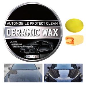 High Gloss Ceramic Coating Wax, Hydrophobic Paste Wax for Cars, High Shine Car , Water- Car , Scratch Remover and Glass Restorer for Vehicles and Trucks, (ceutmelye, neuf)