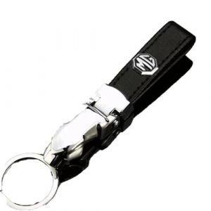 Porte-cl&eacute;s pour Voiture pour MG Marvel R 2021-2025, Anneau Porte Cl&eacute; avec Chainette Trousseau et Porte-cl&eacute;s Pendentif Keychain Keyring,Black (handantihuadianzishangwu, neuf)