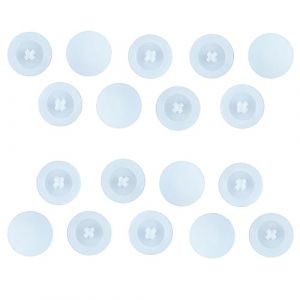 Qrity 50 Pi&egrave;ces Capuchon &agrave; Vis en Plastique Cache-Vis, Anti-Rouille Cache Vis, Blanc en Plastique Vis Cruciformes &agrave; T&ecirc;Te Croix, Capuchons D&eacute;Coratifs Vis, Capuchons pour Clous Autotaraudeurs (Qrity, neuf)